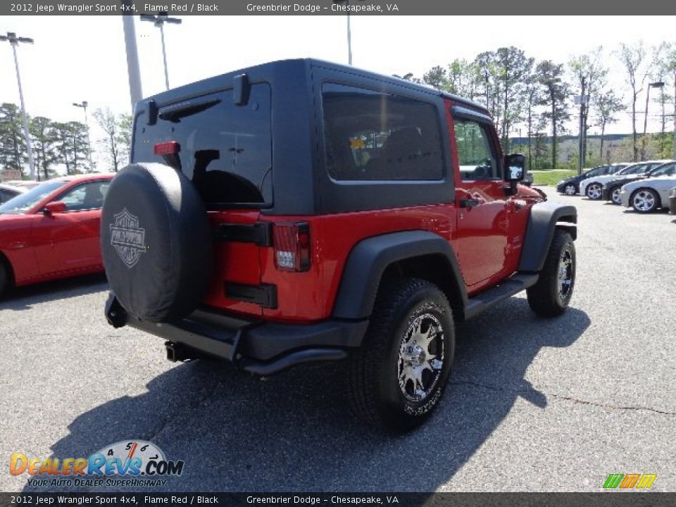 2012 Jeep Wrangler Sport 4x4 Flame Red / Black Photo #6