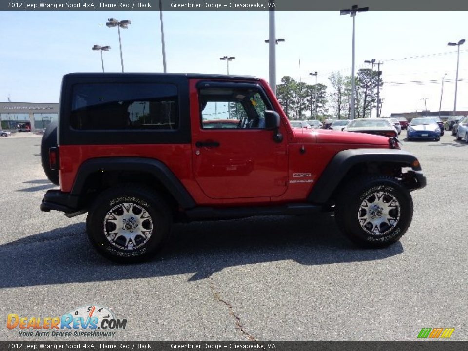 2012 Jeep Wrangler Sport 4x4 Flame Red / Black Photo #7