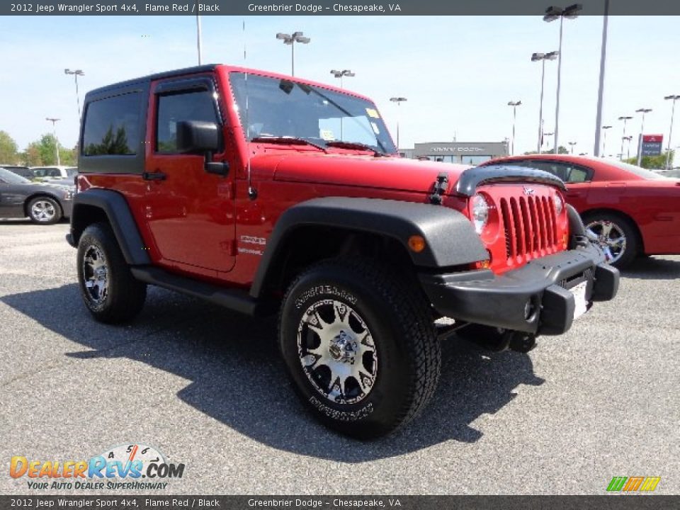 2012 Jeep Wrangler Sport 4x4 Flame Red / Black Photo #8