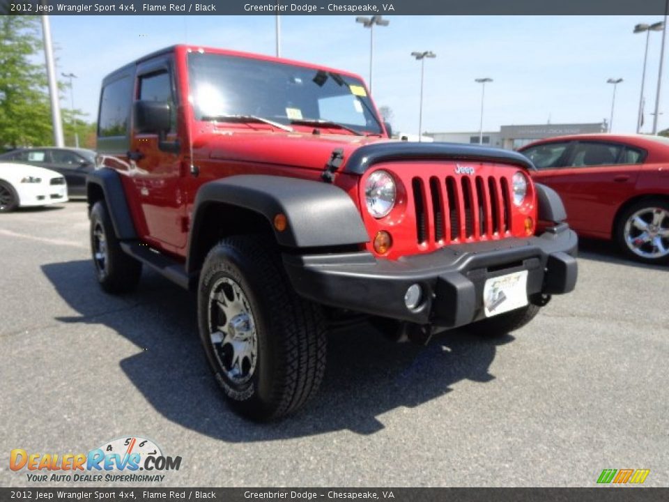 2012 Jeep Wrangler Sport 4x4 Flame Red / Black Photo #9