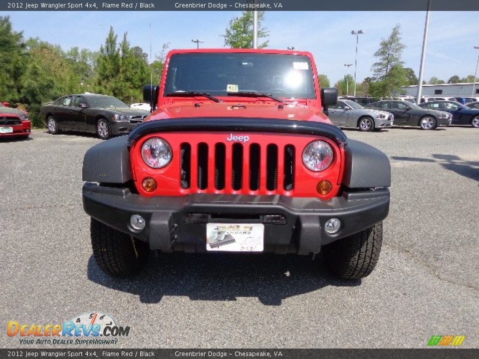 2012 Jeep Wrangler Sport 4x4 Flame Red / Black Photo #10