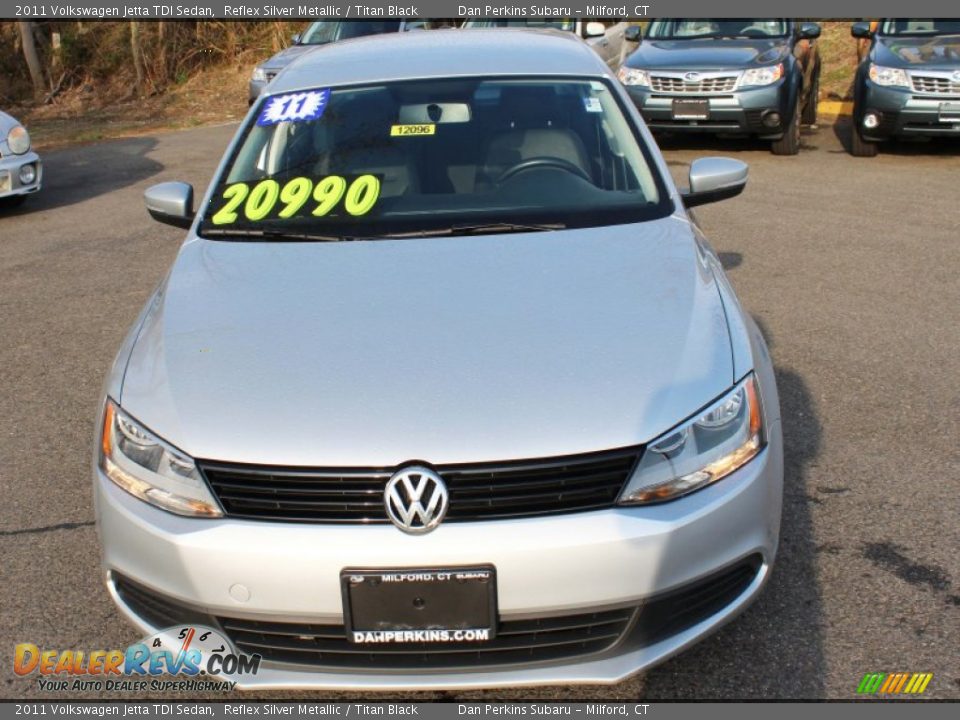 2011 Volkswagen Jetta TDI Sedan Reflex Silver Metallic / Titan Black Photo #2