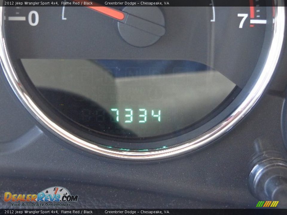 2012 Jeep Wrangler Sport 4x4 Flame Red / Black Photo #22