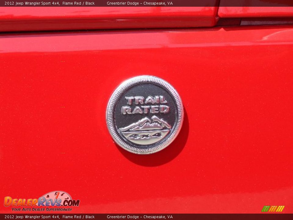 2012 Jeep Wrangler Sport 4x4 Flame Red / Black Photo #26