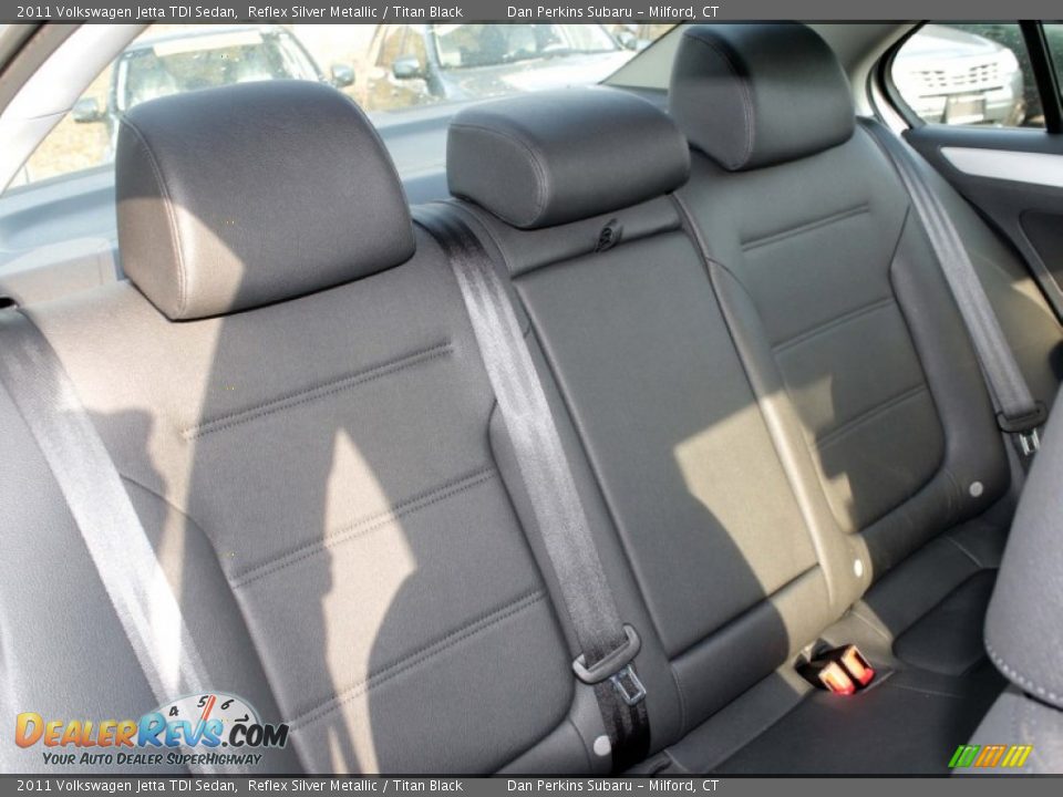 2011 Volkswagen Jetta TDI Sedan Reflex Silver Metallic / Titan Black Photo #13