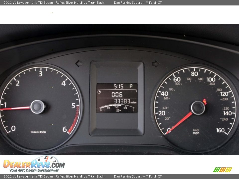 2011 Volkswagen Jetta TDI Sedan Reflex Silver Metallic / Titan Black Photo #15