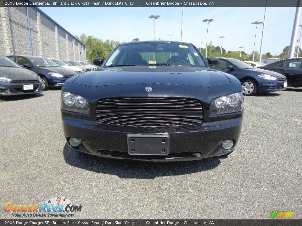 2008 Dodge Charger SE Brilliant Black Crystal Pearl / Dark Slate Gray Photo #9