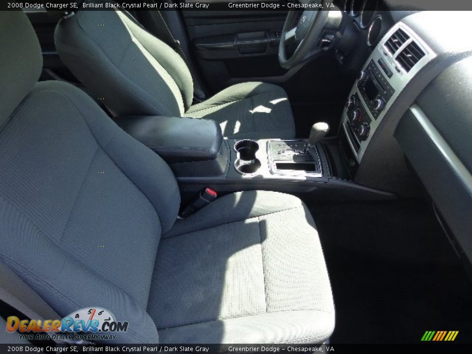 2008 Dodge Charger SE Brilliant Black Crystal Pearl / Dark Slate Gray Photo #12