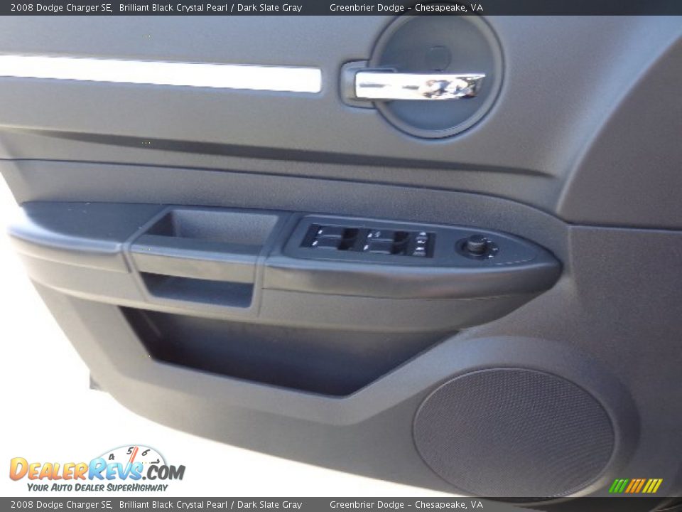 2008 Dodge Charger SE Brilliant Black Crystal Pearl / Dark Slate Gray Photo #16