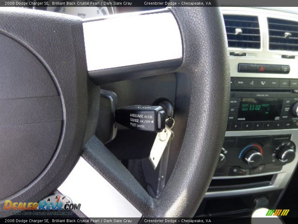 2008 Dodge Charger SE Brilliant Black Crystal Pearl / Dark Slate Gray Photo #22