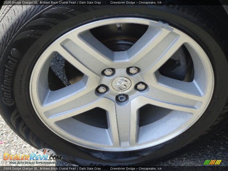 2008 Dodge Charger SE Brilliant Black Crystal Pearl / Dark Slate Gray Photo #24