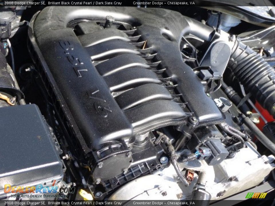 2008 Dodge Charger SE Brilliant Black Crystal Pearl / Dark Slate Gray Photo #26