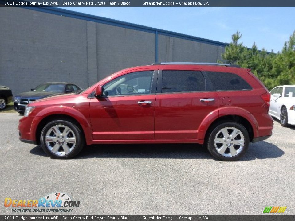 Deep Cherry Red Crystal Pearl 2011 Dodge Journey Lux AWD Photo #3