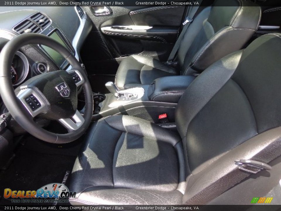 Black Interior - 2011 Dodge Journey Lux AWD Photo #11