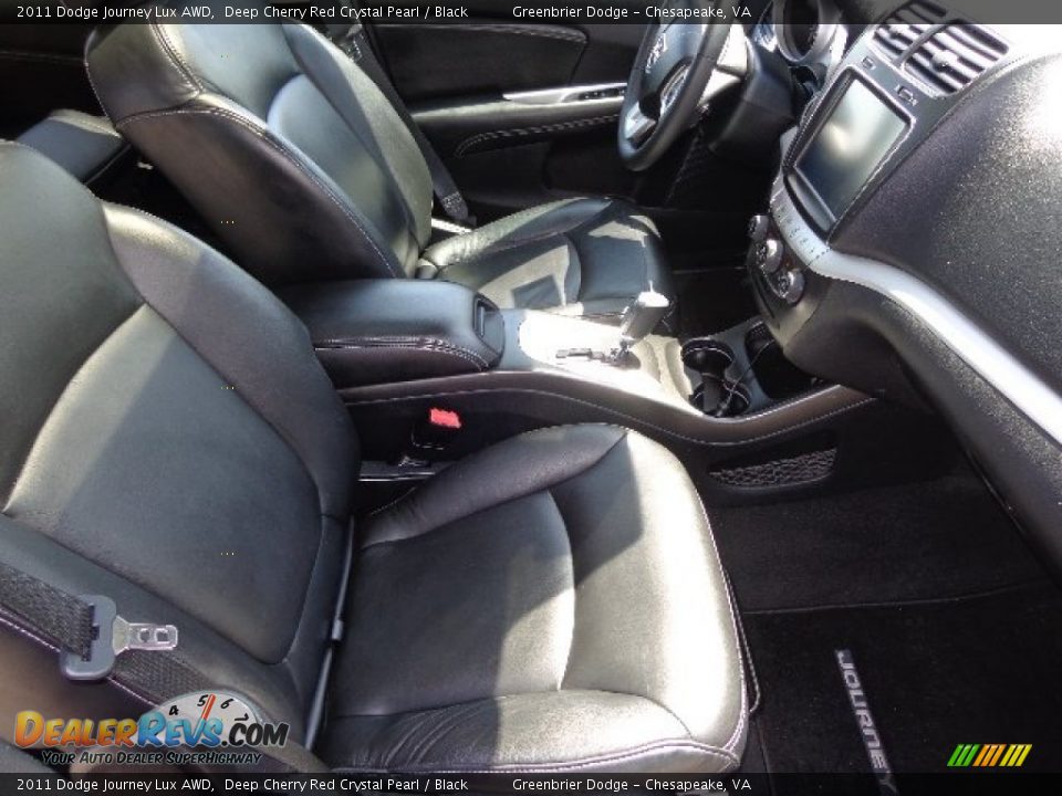 2011 Dodge Journey Lux AWD Deep Cherry Red Crystal Pearl / Black Photo #13
