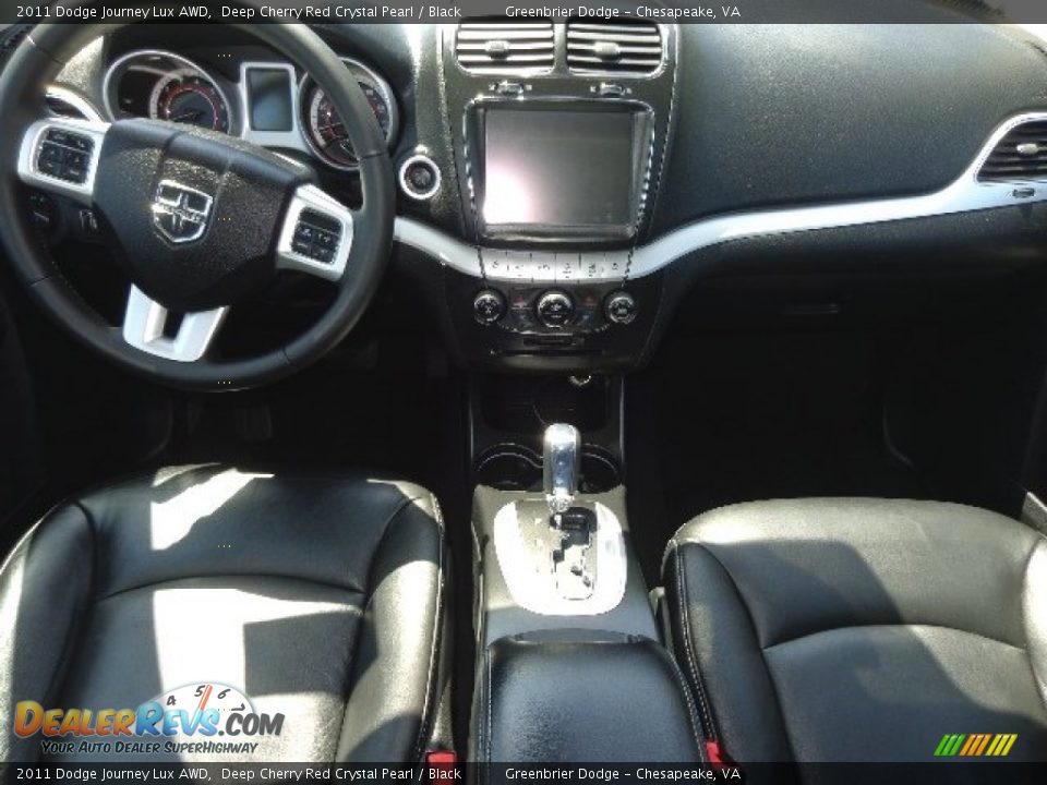 2011 Dodge Journey Lux AWD Deep Cherry Red Crystal Pearl / Black Photo #18