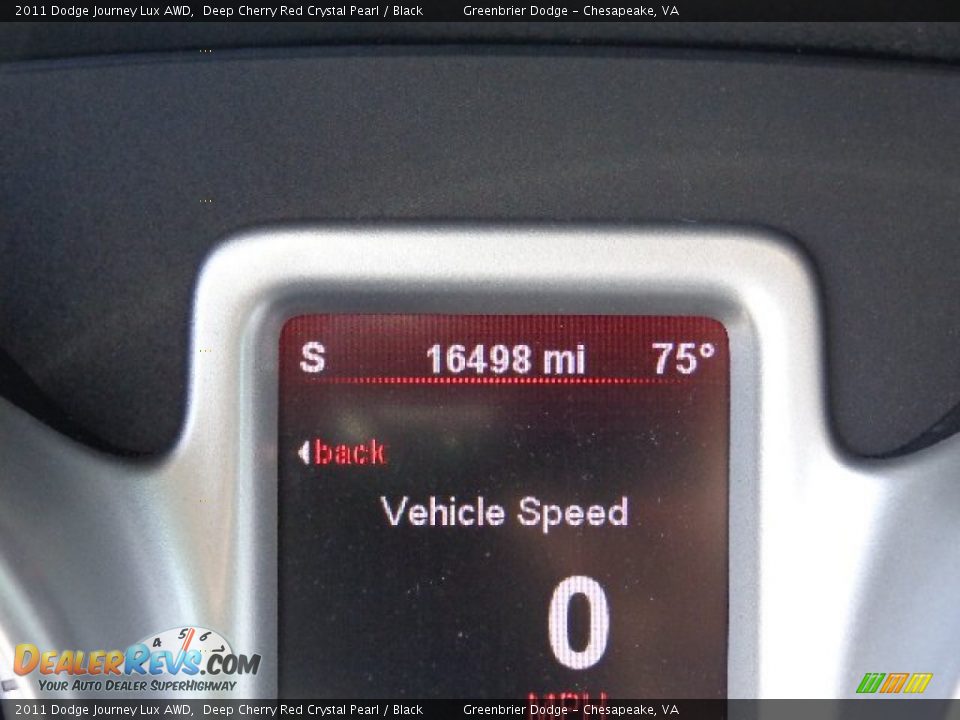 2011 Dodge Journey Lux AWD Deep Cherry Red Crystal Pearl / Black Photo #24
