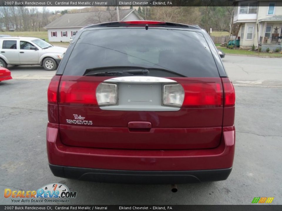 2007 Buick Rendezvous CX Cardinal Red Metallic / Neutral Photo #3