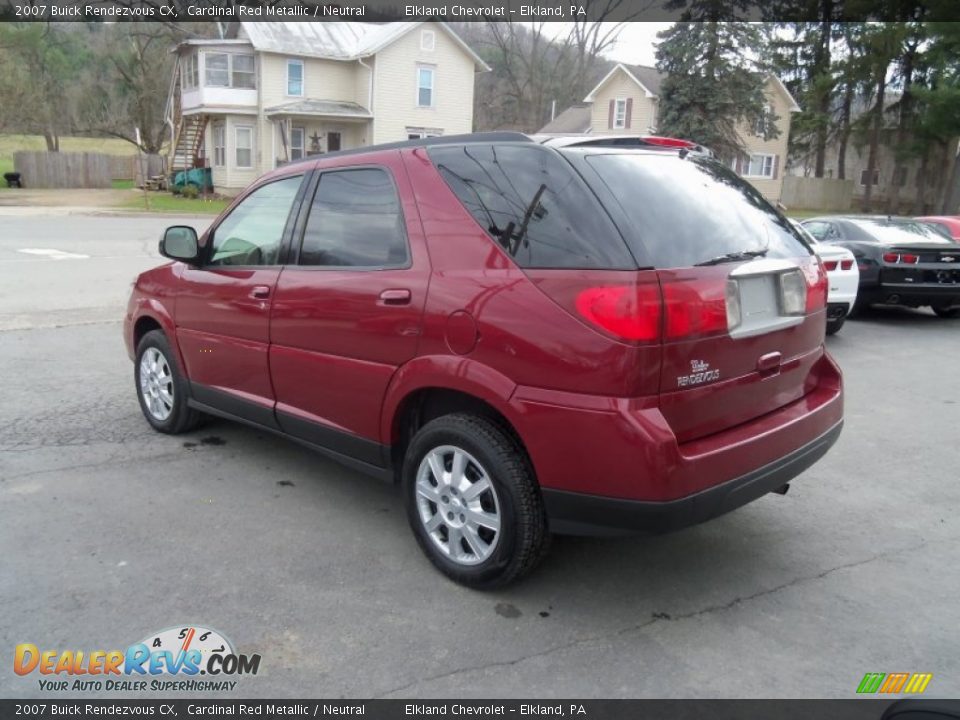 2007 Buick Rendezvous CX Cardinal Red Metallic / Neutral Photo #4