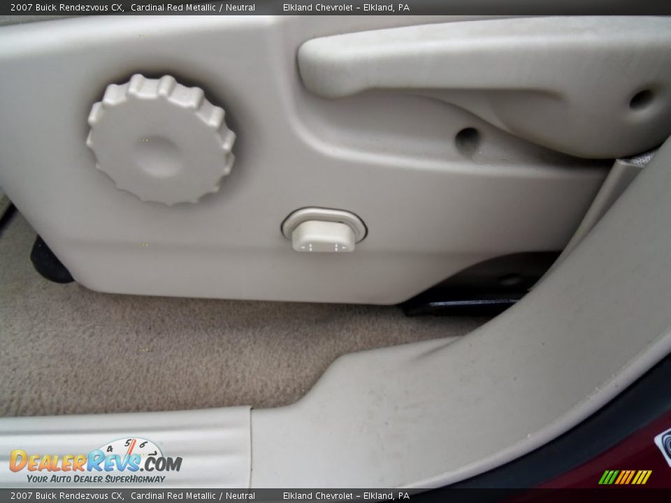 2007 Buick Rendezvous CX Cardinal Red Metallic / Neutral Photo #11