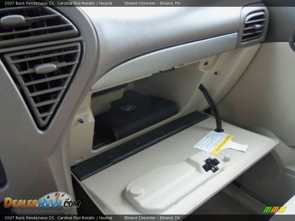 2007 Buick Rendezvous CX Cardinal Red Metallic / Neutral Photo #16
