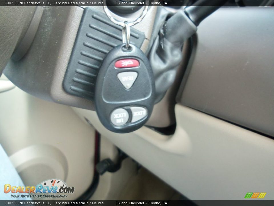 2007 Buick Rendezvous CX Cardinal Red Metallic / Neutral Photo #20