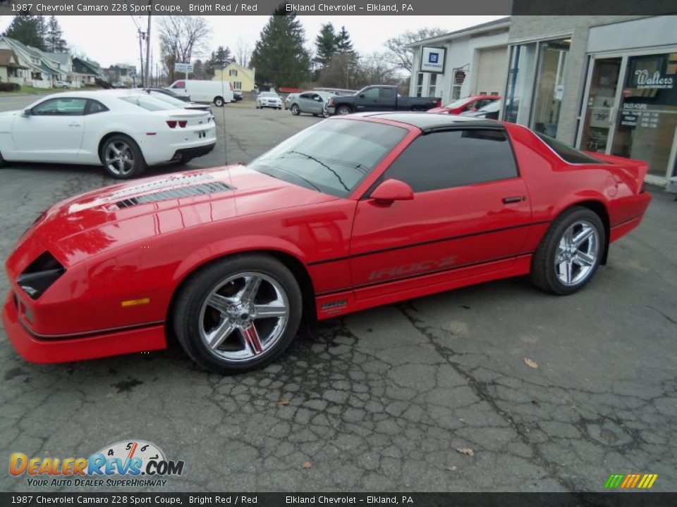Bright Red 1987 Chevrolet Camaro Z28 Sport Coupe Photo #1