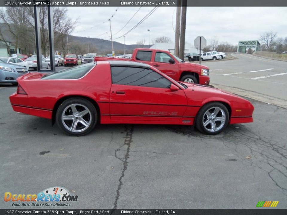 Bright Red 1987 Chevrolet Camaro Z28 Sport Coupe Photo #4