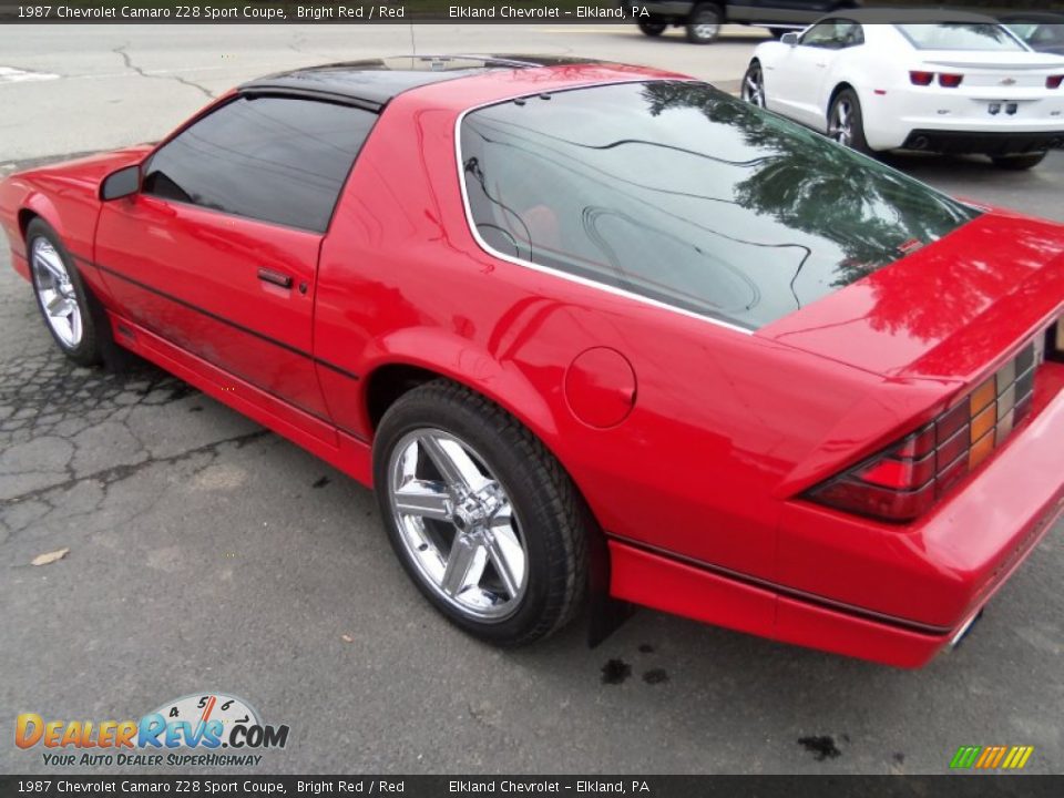 1987 Chevrolet Camaro Z28 Sport Coupe Bright Red / Red Photo #7