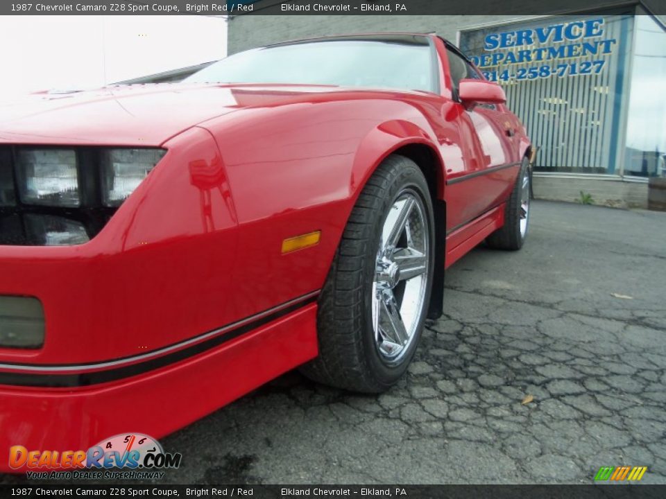 1987 Chevrolet Camaro Z28 Sport Coupe Bright Red / Red Photo #9