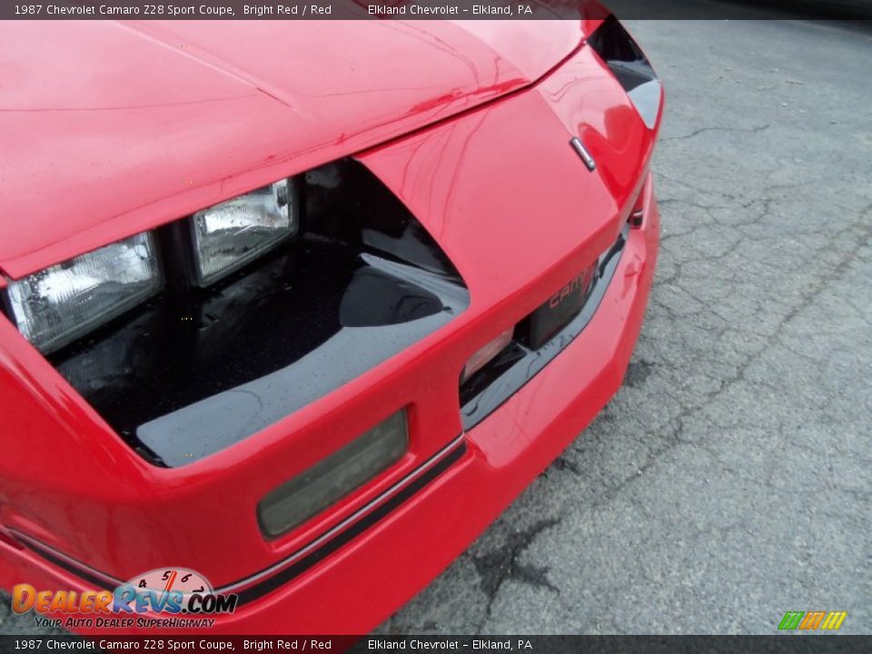 1987 Chevrolet Camaro Z28 Sport Coupe Bright Red / Red Photo #10