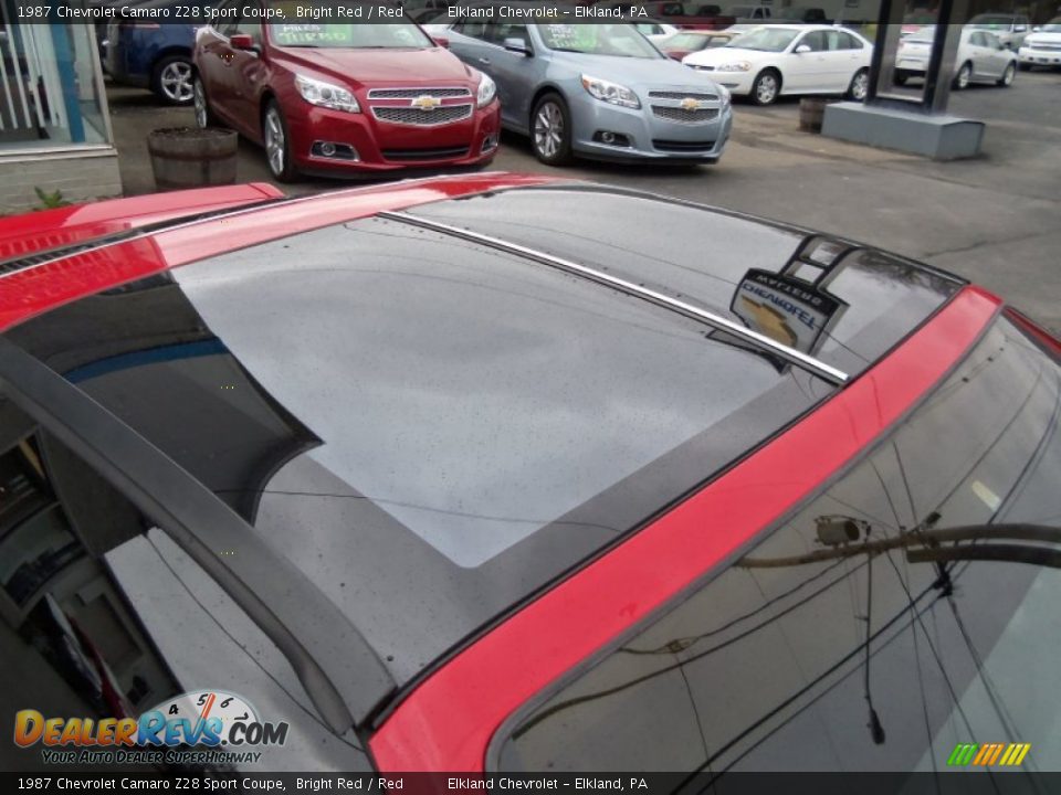 Sunroof of 1987 Chevrolet Camaro Z28 Sport Coupe Photo #17