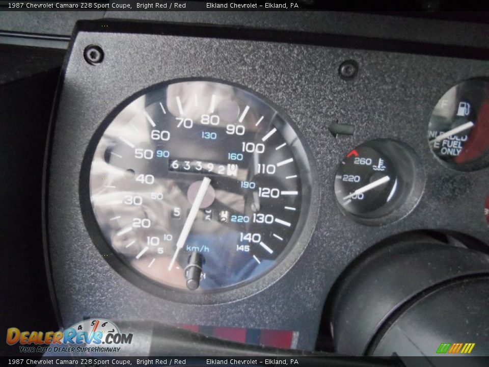 1987 Chevrolet Camaro Z28 Sport Coupe Gauges Photo #22