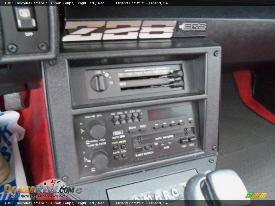 Controls of 1987 Chevrolet Camaro Z28 Sport Coupe Photo #24