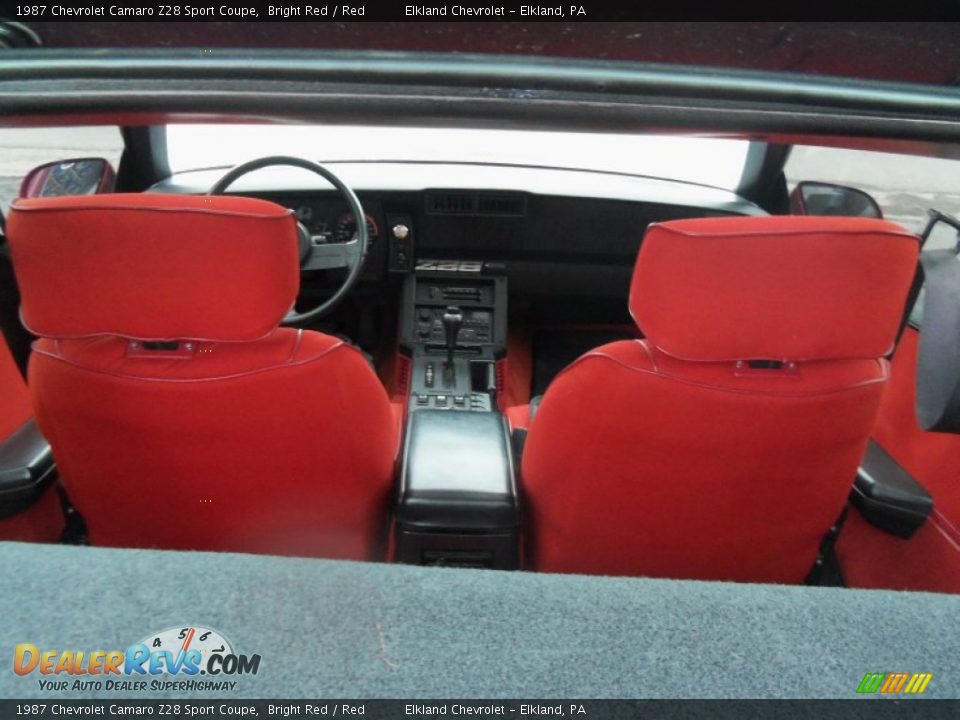 1987 Chevrolet Camaro Z28 Sport Coupe Bright Red / Red Photo #28