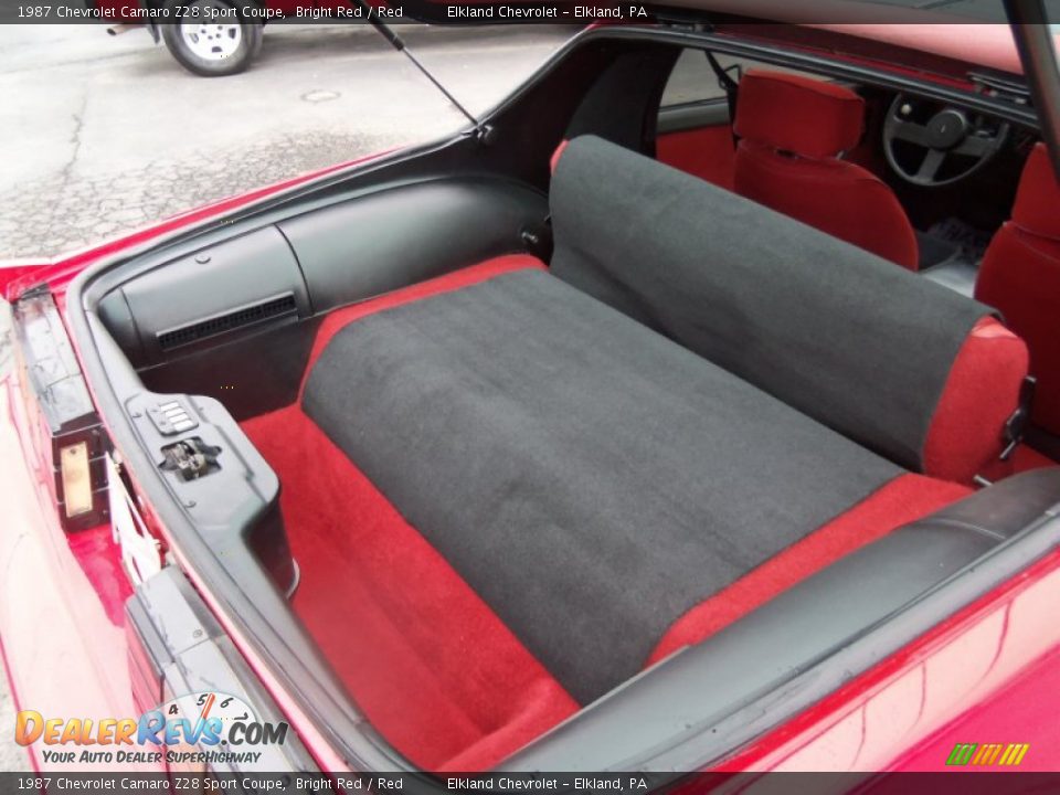 1987 Chevrolet Camaro Z28 Sport Coupe Bright Red / Red Photo #29