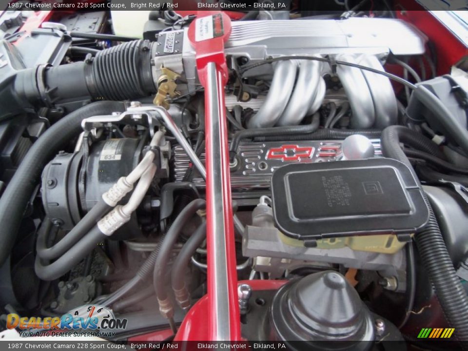 1987 Chevrolet Camaro Z28 Sport Coupe Bright Red / Red Photo #32