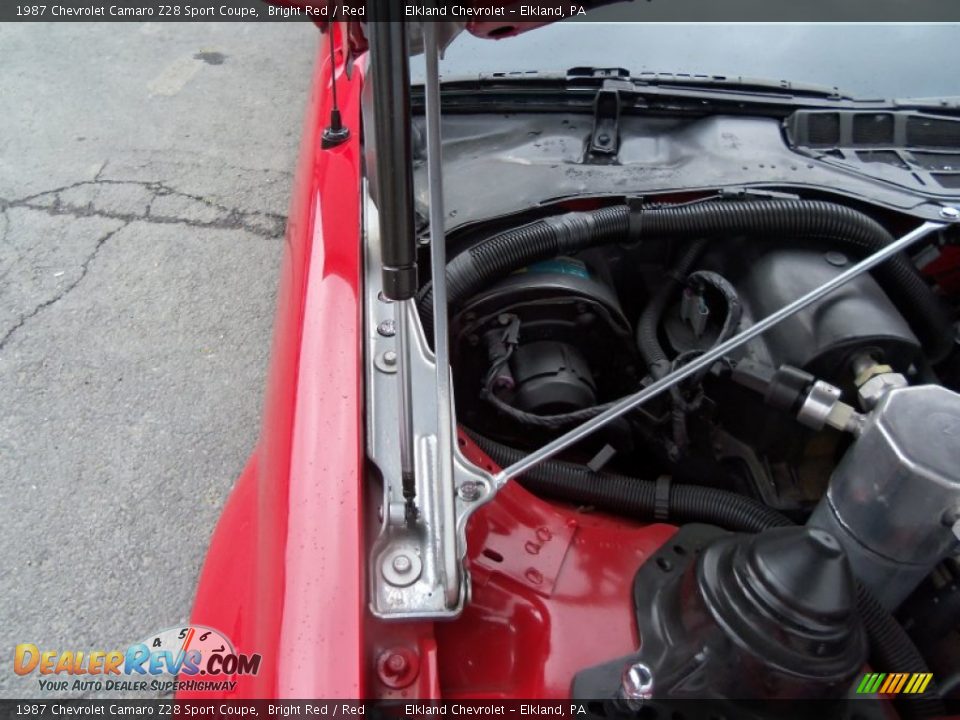 1987 Chevrolet Camaro Z28 Sport Coupe Bright Red / Red Photo #34