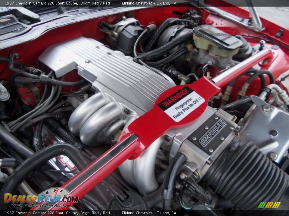 1987 Chevrolet Camaro Z28 Sport Coupe Bright Red / Red Photo #35