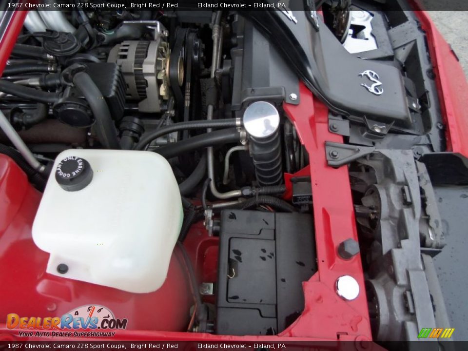 1987 Chevrolet Camaro Z28 Sport Coupe Bright Red / Red Photo #36