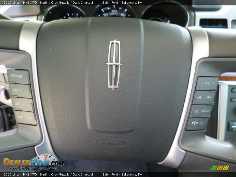 2010 Lincoln MKZ AWD Sterling Gray Metallic / Dark Charcoal Photo #18