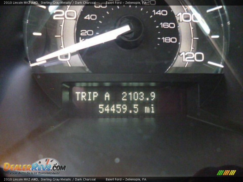 2010 Lincoln MKZ AWD Sterling Gray Metallic / Dark Charcoal Photo #20