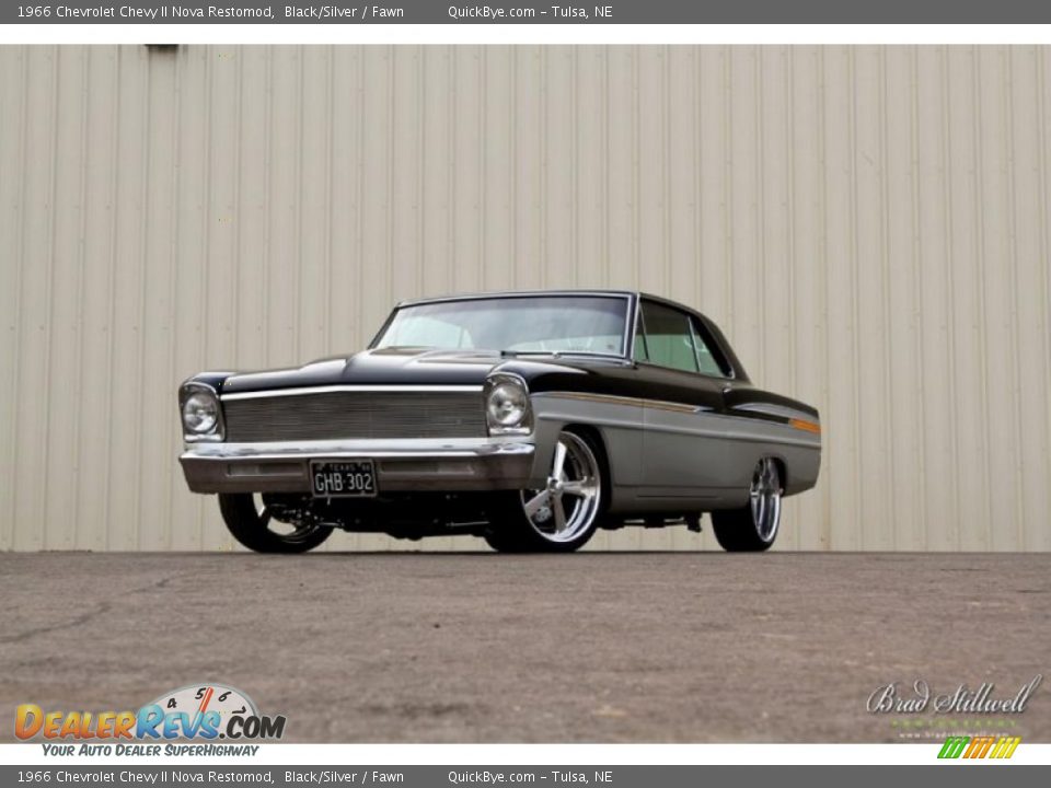 1966 Chevrolet Chevy II Nova Restomod Black/Silver / Fawn Photo #1