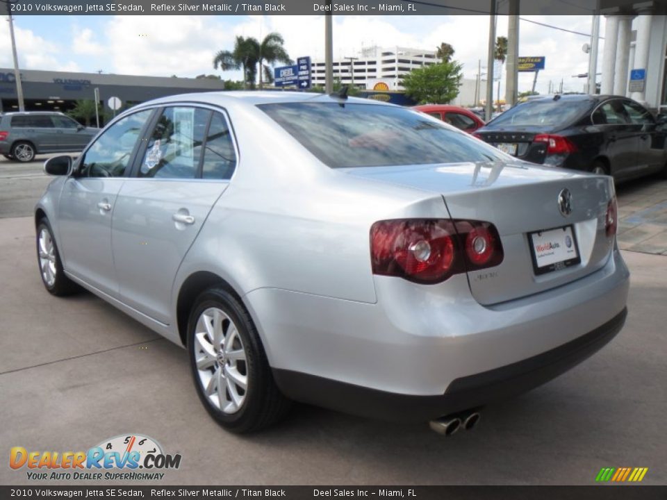 2010 Volkswagen Jetta SE Sedan Reflex Silver Metallic / Titan Black Photo #3