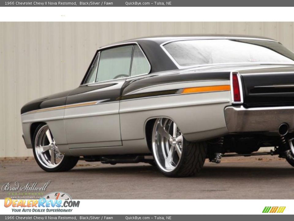 1966 Chevrolet Chevy II Nova Restomod Black/Silver / Fawn Photo #6