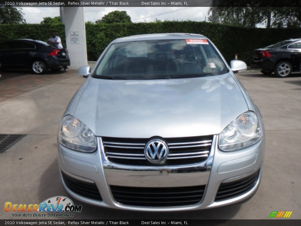 2010 Volkswagen Jetta SE Sedan Reflex Silver Metallic / Titan Black Photo #8
