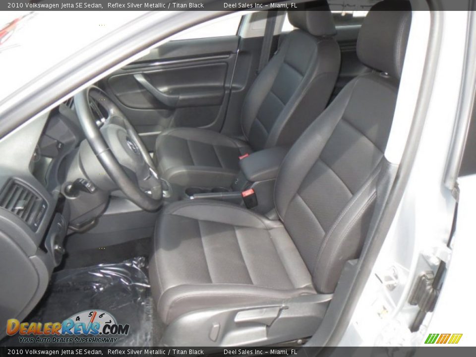 2010 Volkswagen Jetta SE Sedan Reflex Silver Metallic / Titan Black Photo #9