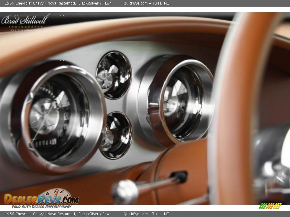 1966 Chevrolet Chevy II Nova Restomod Black/Silver / Fawn Photo #10