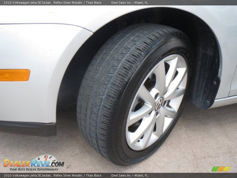 2010 Volkswagen Jetta SE Sedan Reflex Silver Metallic / Titan Black Photo #13