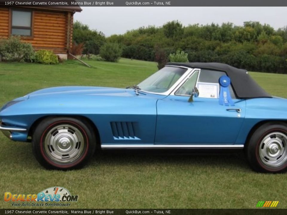 1967 Chevrolet Corvette Convertible Marina Blue / Bright Blue Photo #2